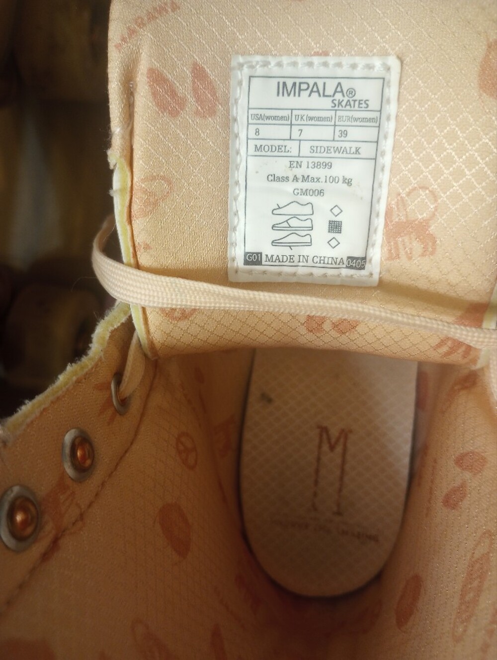 Impala Marawa Rose Gold Roller Skates With Box - Picture 10 of 13